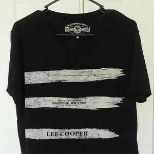 Lee Cooper Men's Black Graphic Tee Shirt Large